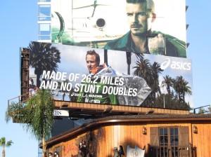 Asics made of 26 miles billboard